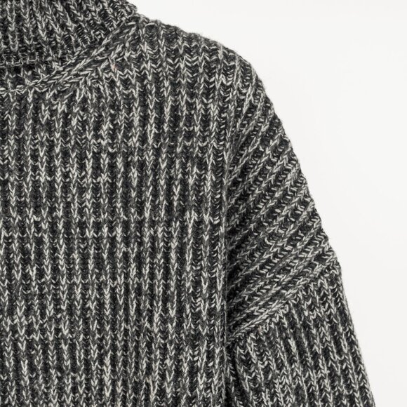 Acne Studios Grey Wool Ribbed Turtleneck Sweater - Picture 6 of 11